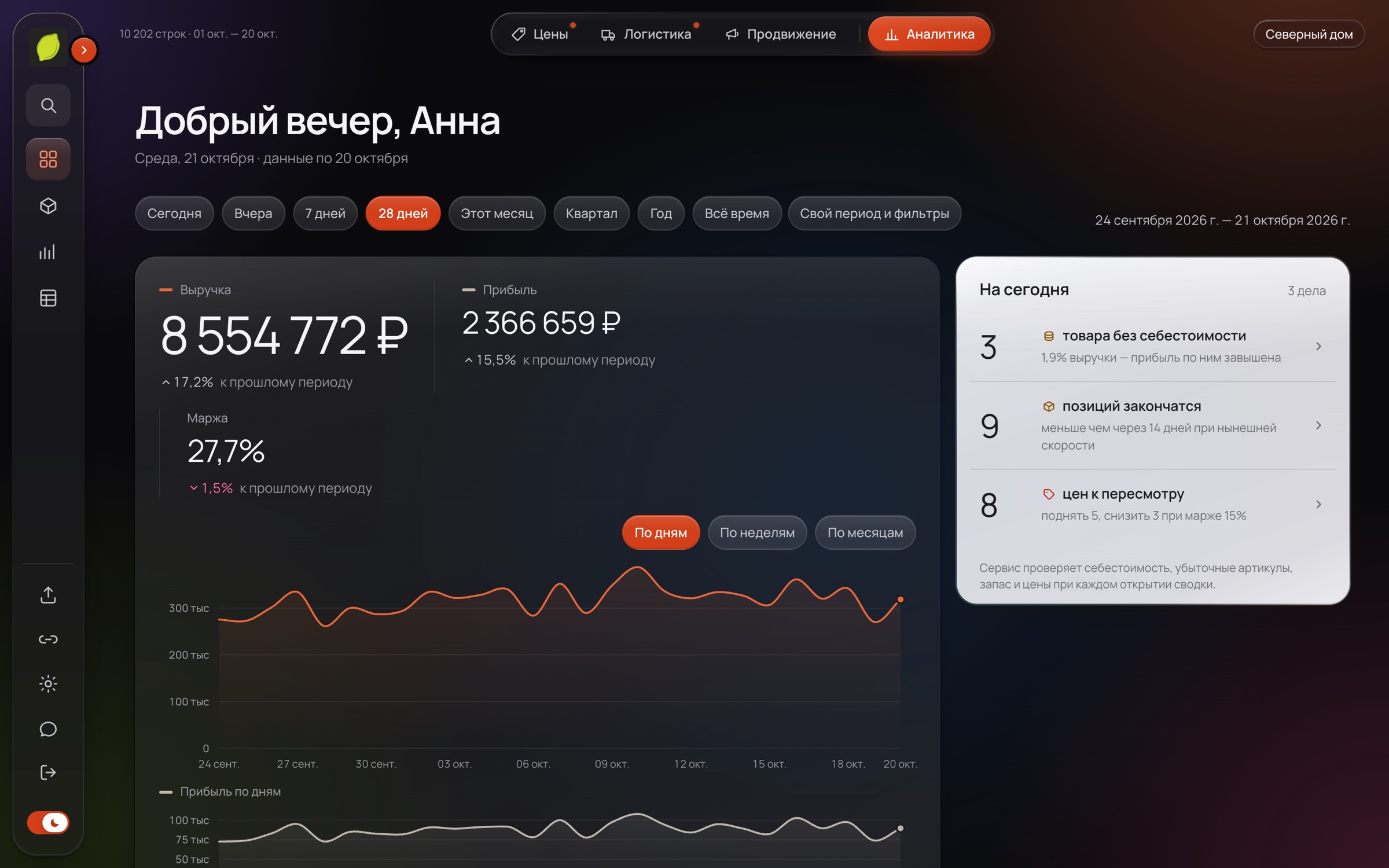 Обзор Flime Big Data на демо-данных
